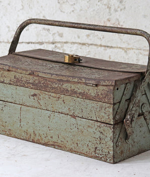 Old Metal Foldout Toolbox