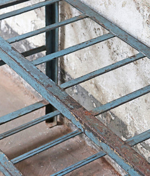 Rustic Blue Shelving Rack