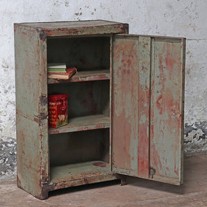 Old Metal Storage Cabinet