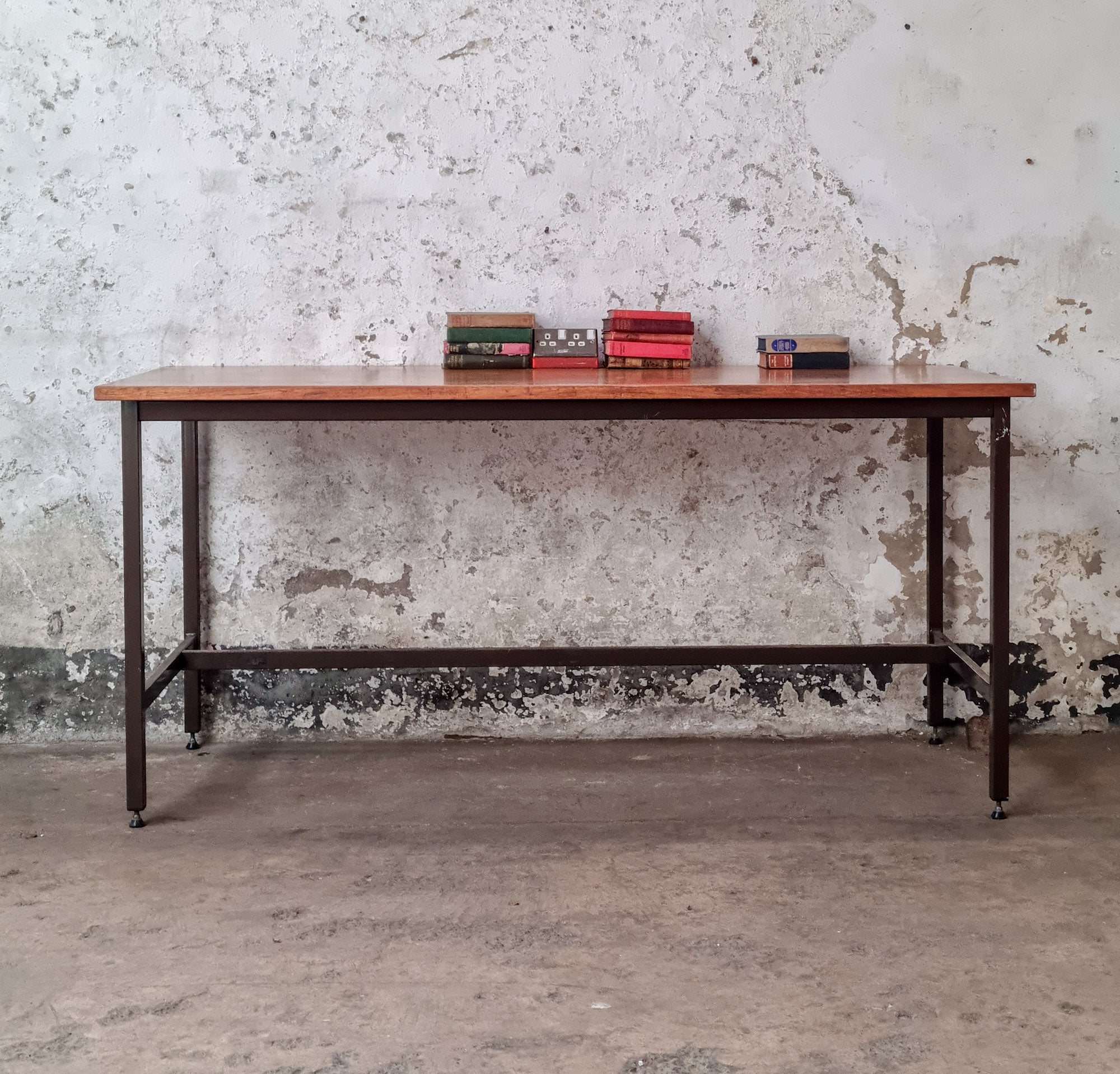 Rusty Lab Table Old School Lab Table - Vintage School Furniture