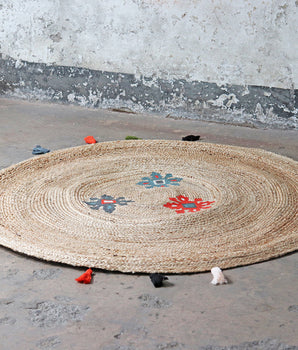 Large Round Jute Rug 150cm