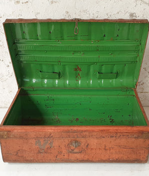 Large Colourful Travel Trunk