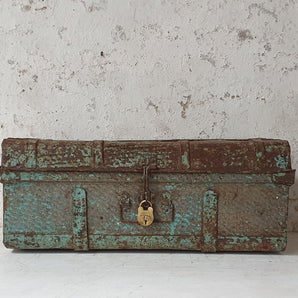 Old Blue Travel Trunk