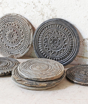 Large Vintage Stone Coaster