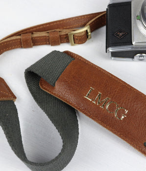 Canvas and Leather Camera Strap