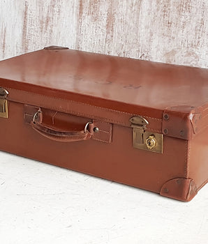 Vintage Leather Suitcase