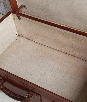 Vintage Leather Suitcase