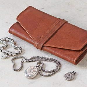 Leather Jewellery Roll