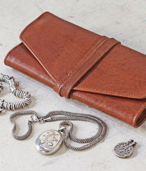 Leather Jewellery Roll