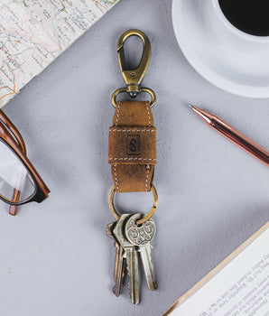 Leather Keyring Clip