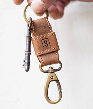 Leather Keyring Clip