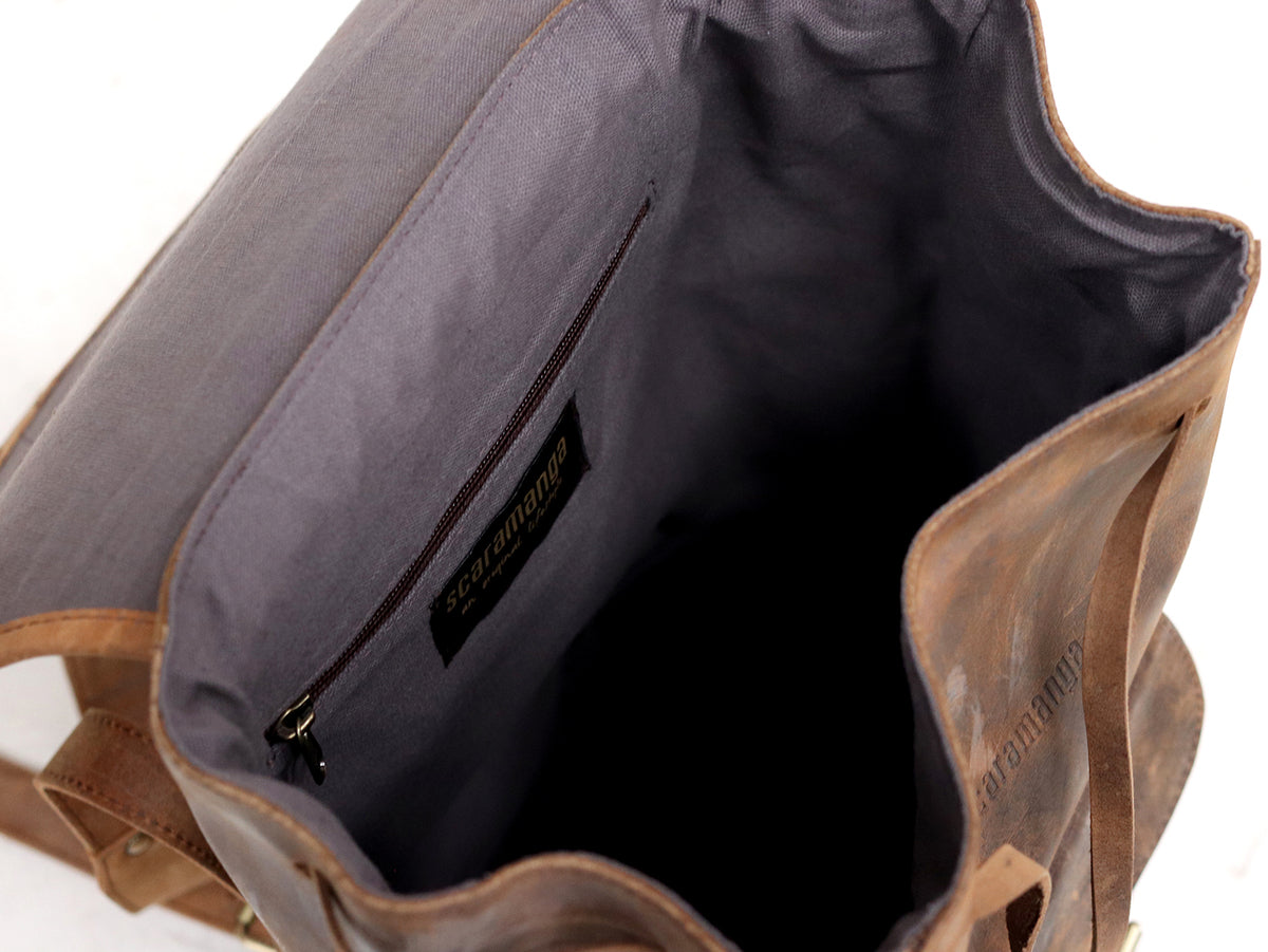 Leather Rucksack | Handmade By Experts | Scaramanga