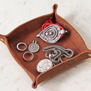 Leather Valet Tray - Small