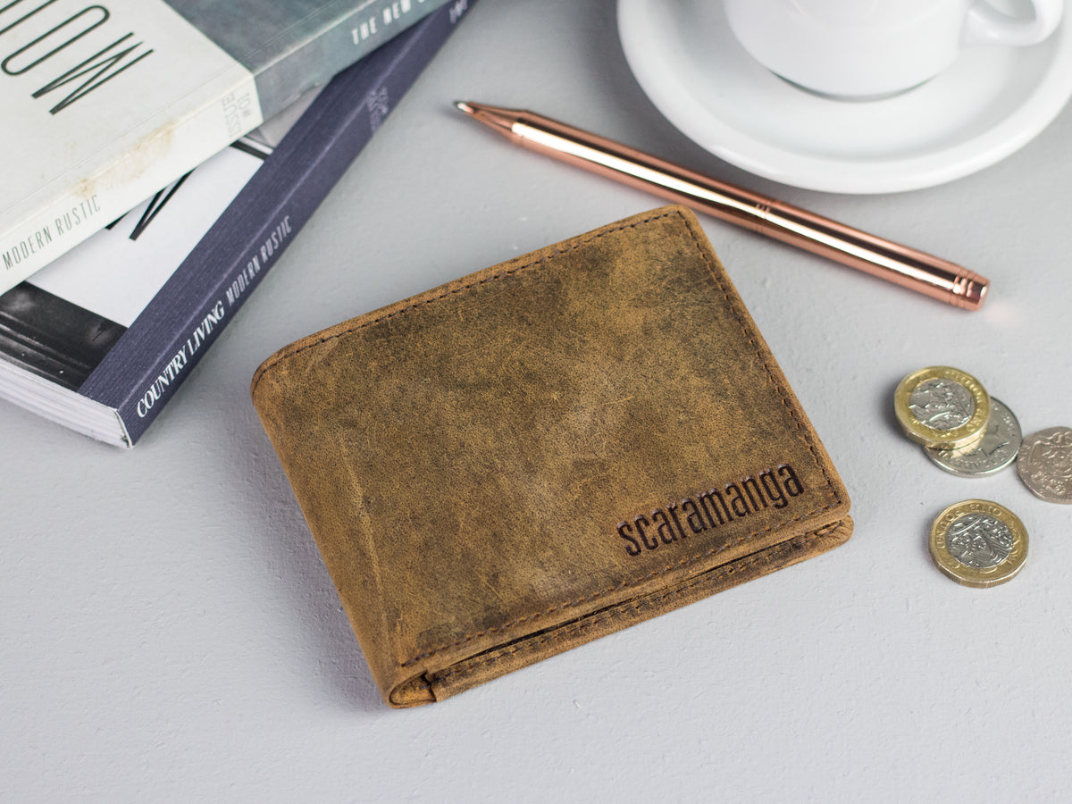 Mens Slim Premium Genuine Leather Wallet RFID SAFE Credit Oyster Card Black  UK | eBay
