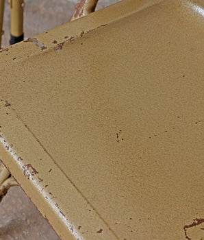 Metal Folding Vintage Chair - Cappuccino