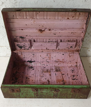 Old Green Travel Trunk