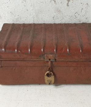 Brown Vintage Metal Trunk