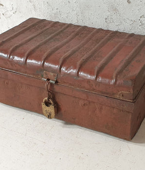 Brown Vintage Metal Trunk