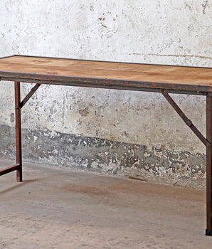 Natural Wooden Table and Brown Chair Set