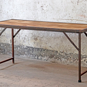 Vintage Folding Table - Natural