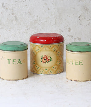 Vintage Tea and Coffee Tins