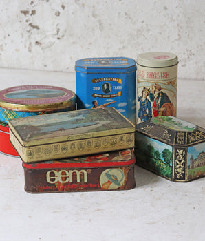 Old Storage Tins (set of 7)