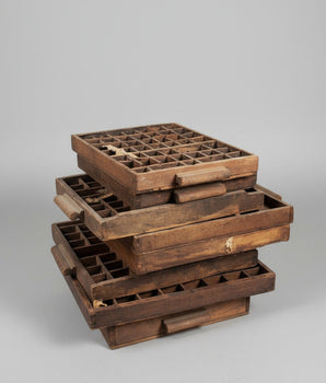 Vintage Printer's Tray - Mini