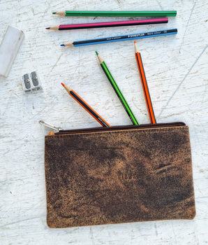St Andrews Leather Pencil Case