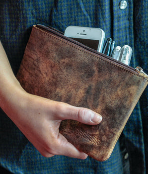 St Andrews Leather Pencil Case
