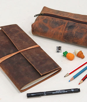 Pencil Case and Travel Journal Set