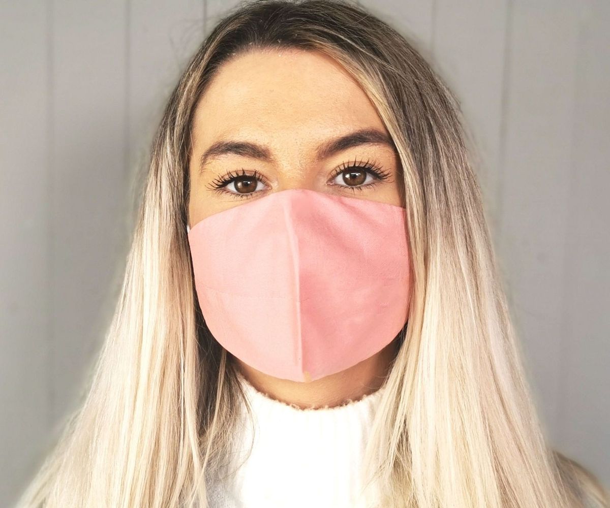 Pink Cotton Face Mask | Scaramanga