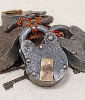 Premium Large Old Iron Padlock