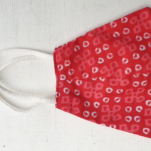 Red Patterned Face Mask