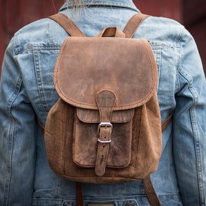 Boho Girls And Boys Mini Leather Backpack