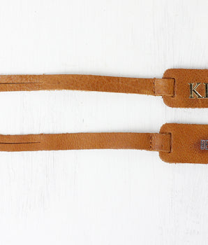 Customisable Bag Tag - Antique Leather