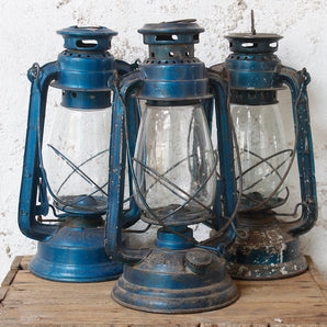 Old Blue Storm Lamp