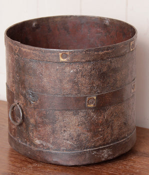 Rustic Metal Measuring Pot