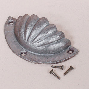 Antique Style Scallop Shell Cast Iron Cup Handle