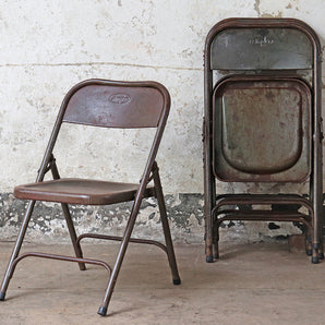 Set Of 4 Vintage Chairs - Rustic