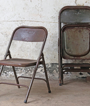 Set Of 4 Vintage Chairs - Rustic