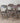 Set Of 4 Vintage Chairs - Rustic