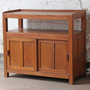 Vintage Teak Shop Counter Cabinet