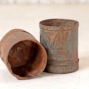 Vintage Metal Pots - Small (Set of 3)