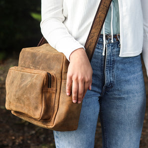 Women's Retro Leather Shoulder Bag