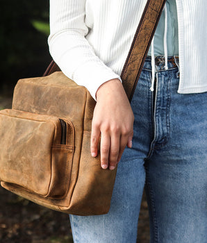 Women's Retro Leather Shoulder Bag