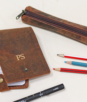 Stationery set - notebook cover and pencil case