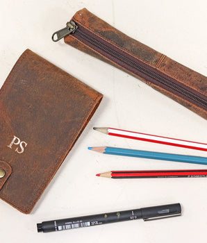 Stationery set - notebook cover and pencil case