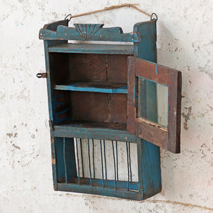 Small Blue Wall Cabinet