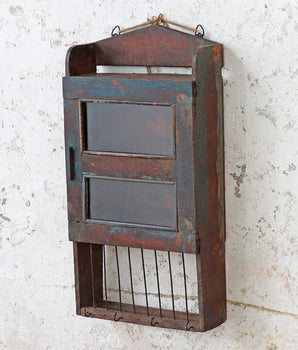 Rustic Blue Display Cabinet