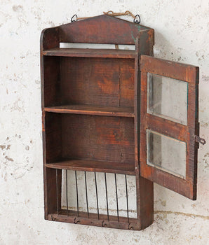 Rustic Blue Display Cabinet